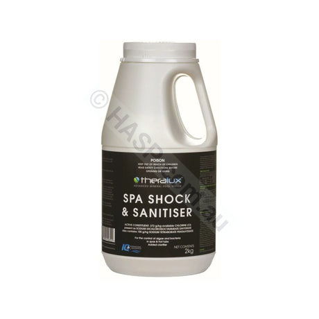 Theralux Spa Sanitizer - Lithium Hypochlorite Replacement 2Kg Sanitiser Chemicals