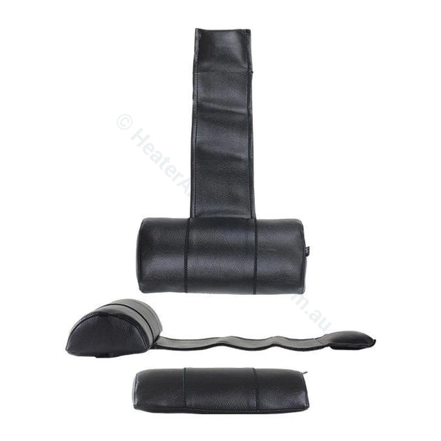 Universal Spa Headrest Pillow - Black Vinyl - Luxury - Heater and Spa Parts