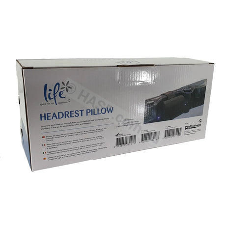 Universal Spa Headrest Pillow - Black Vinyl - Luxury - Heater and Spa Parts