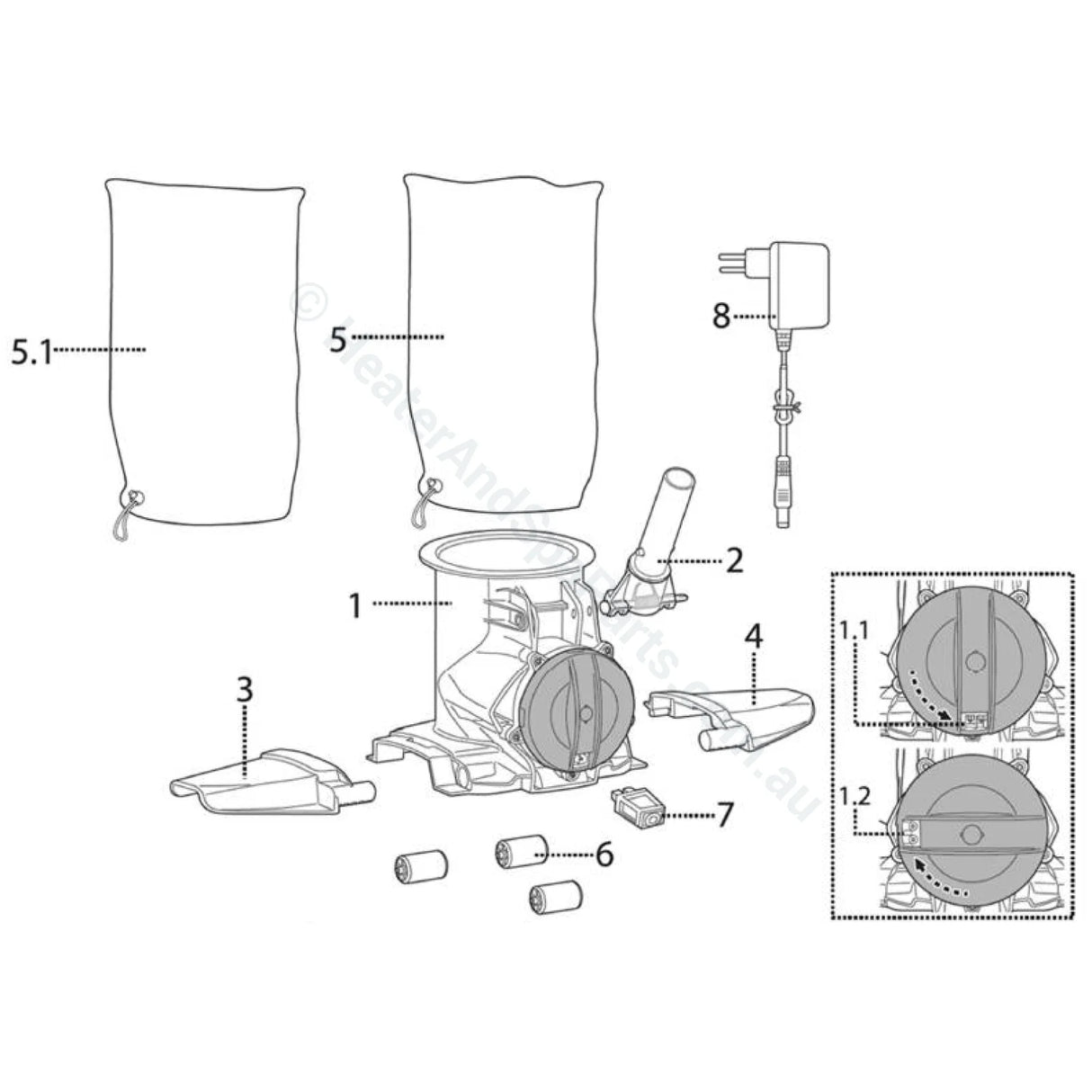 Vektro Xl / Telsa 90 Spare Parts