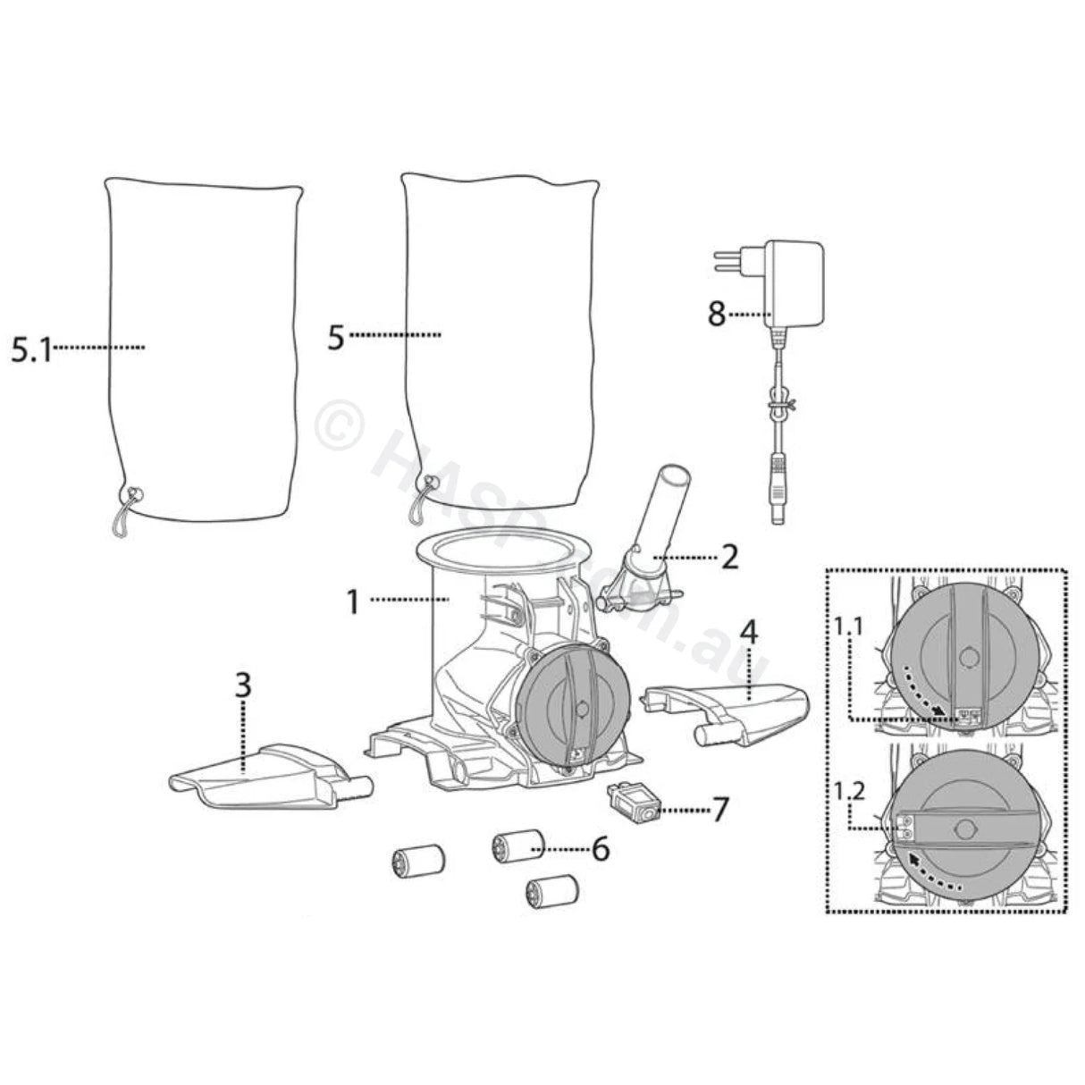 Vektro Xl / Telsa 90 Spare Parts