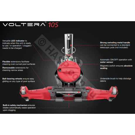 Voltera 105 - Rechargeable Cordless Spa Vacuum Swimspas & Small Pools Vacuums