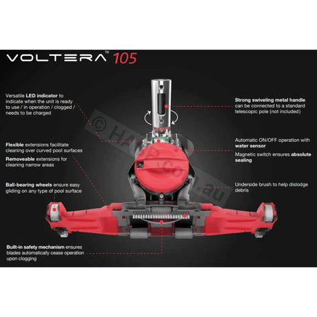 Voltera 105 - Rechargeable Cordless Spa Vacuum Swimspas & Small Pools Vacuums