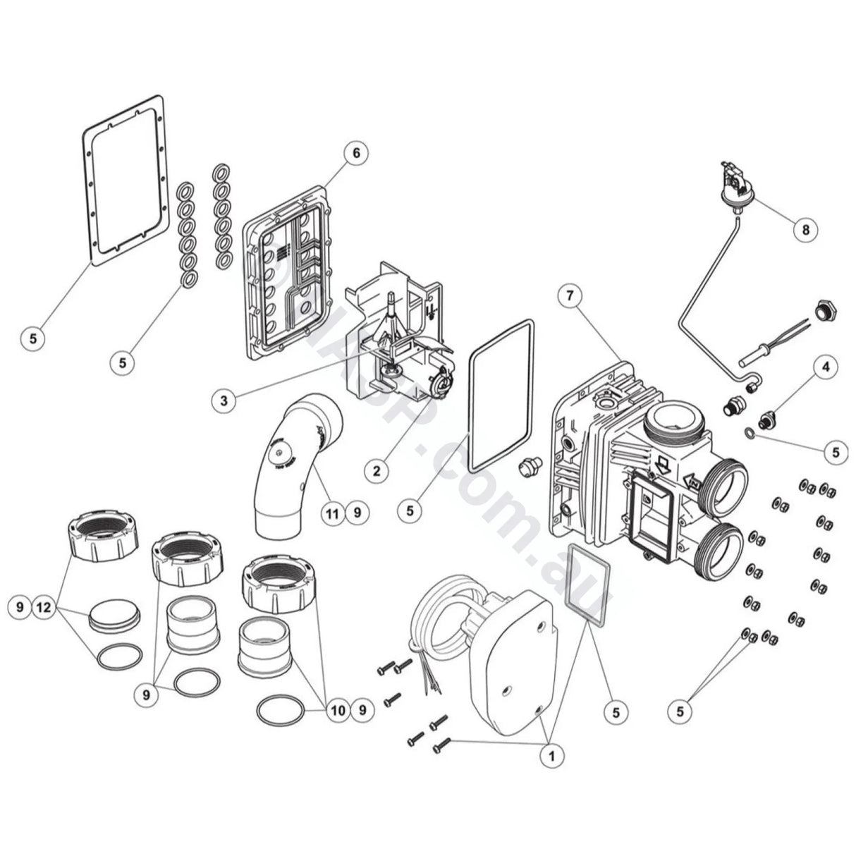 Water System Parts - Zodiac Jxi Gas Heater