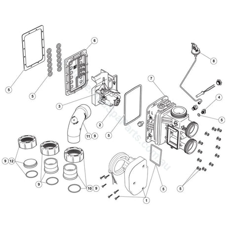 Water System Parts - Zodiac Jxi Gas Heater
