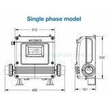 Waterco Digiheat In-Line Electric Heaters - 2.4kW 2.6kW, 4.8kW, 6.0kW, 18kW, 25kW - NLA - Heater and Spa Parts