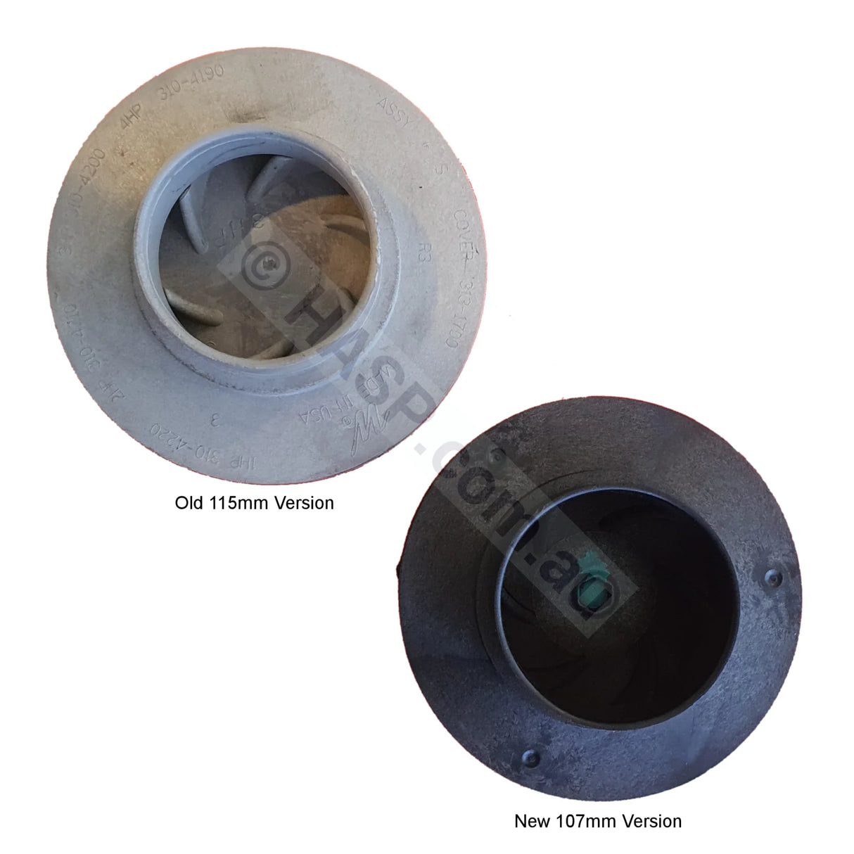 Waterway 1.5/3HP(USA) Executive Pump Impeller - 115mm or 107mm - Heater and Spa Parts