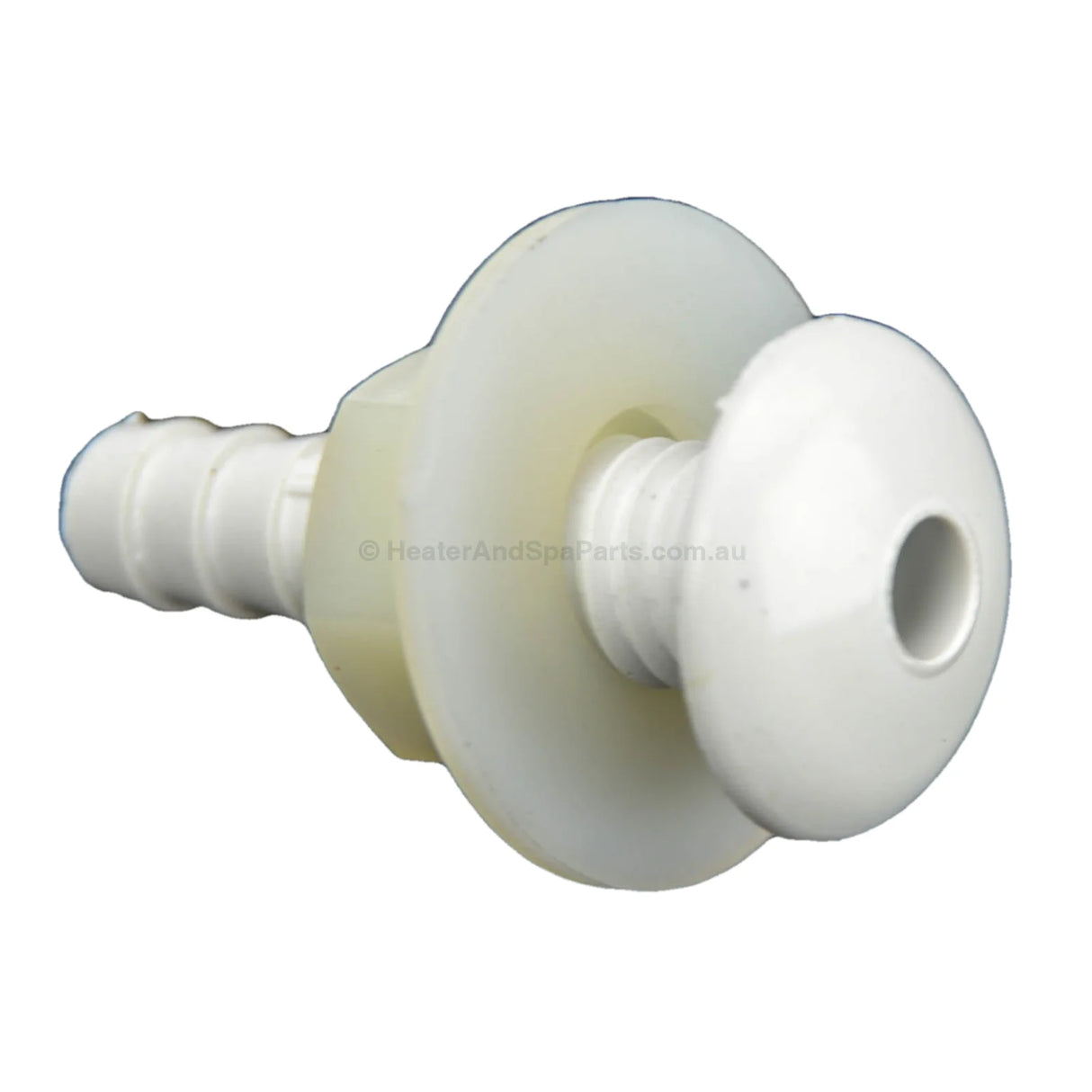 Waterway Button Air Injector / Air bleed return fitting - White - Heater and Spa Parts
