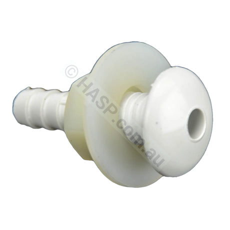 Waterway Button Air Injector / Air bleed return fitting - White - Heater and Spa Parts