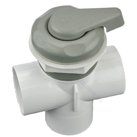 Waterway Buttress 50Mm / 2’ Spa Jet Diverter Valve Kit & Spare Parts Grey - Textured Complete