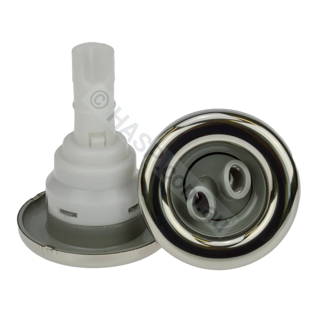 Waterway Poly Storm Jet - Twin-Roto - Stainless - Snap-In - 90mm - Heater and Spa Parts