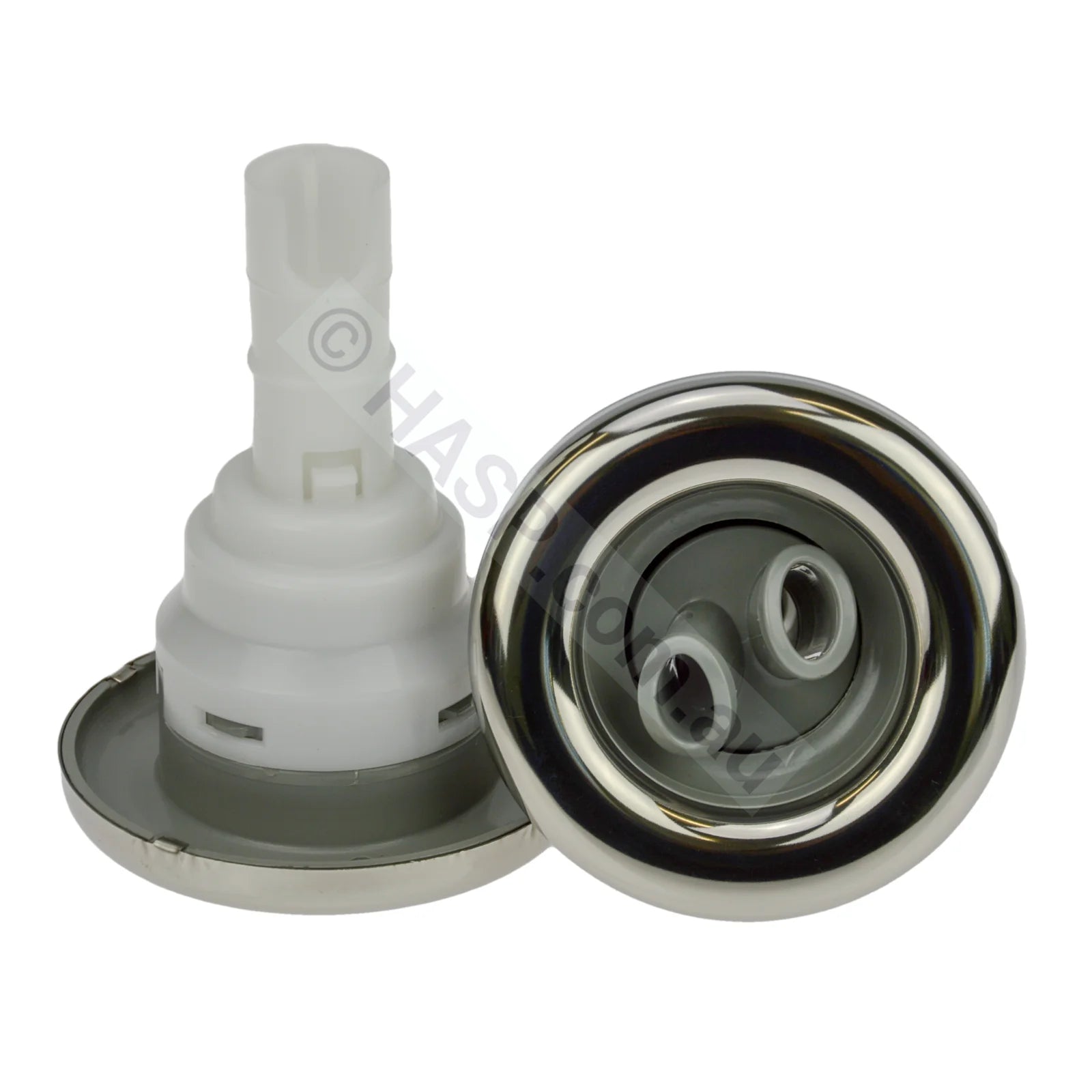 Waterway Poly Storm Jet - Twin-Roto - Stainless - Snap-In - 90mm - Heater and Spa Parts