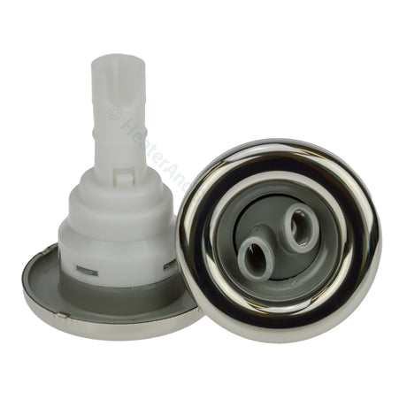 Waterway Poly Storm Jet - Twin-Roto - Stainless - Snap-In - 90mm - Heater and Spa Parts