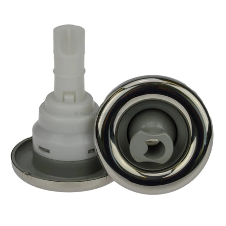 Waterway Poly Storm Roto - Grey w/stainless steel escutcheon - Snap-In - 90mm - Heater and Spa Parts
