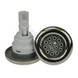 Waterway Poly Storm Stainless Steel Grey - Multi-Massage - Snap-In style - 90mm - Heater and Spa Parts