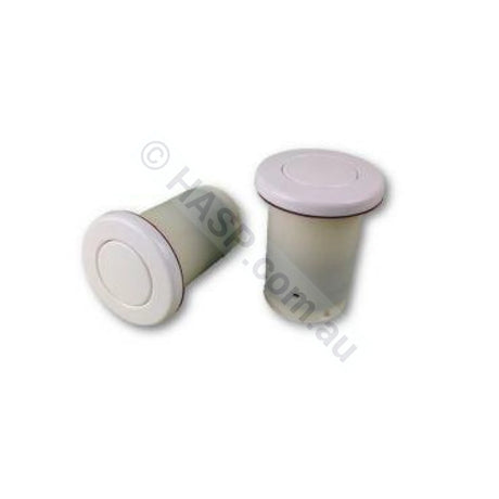 White Air Button - Universal Spa Standard Retrofit - 46mm OD | 35mm Hole - Edgetec Enforcer - air