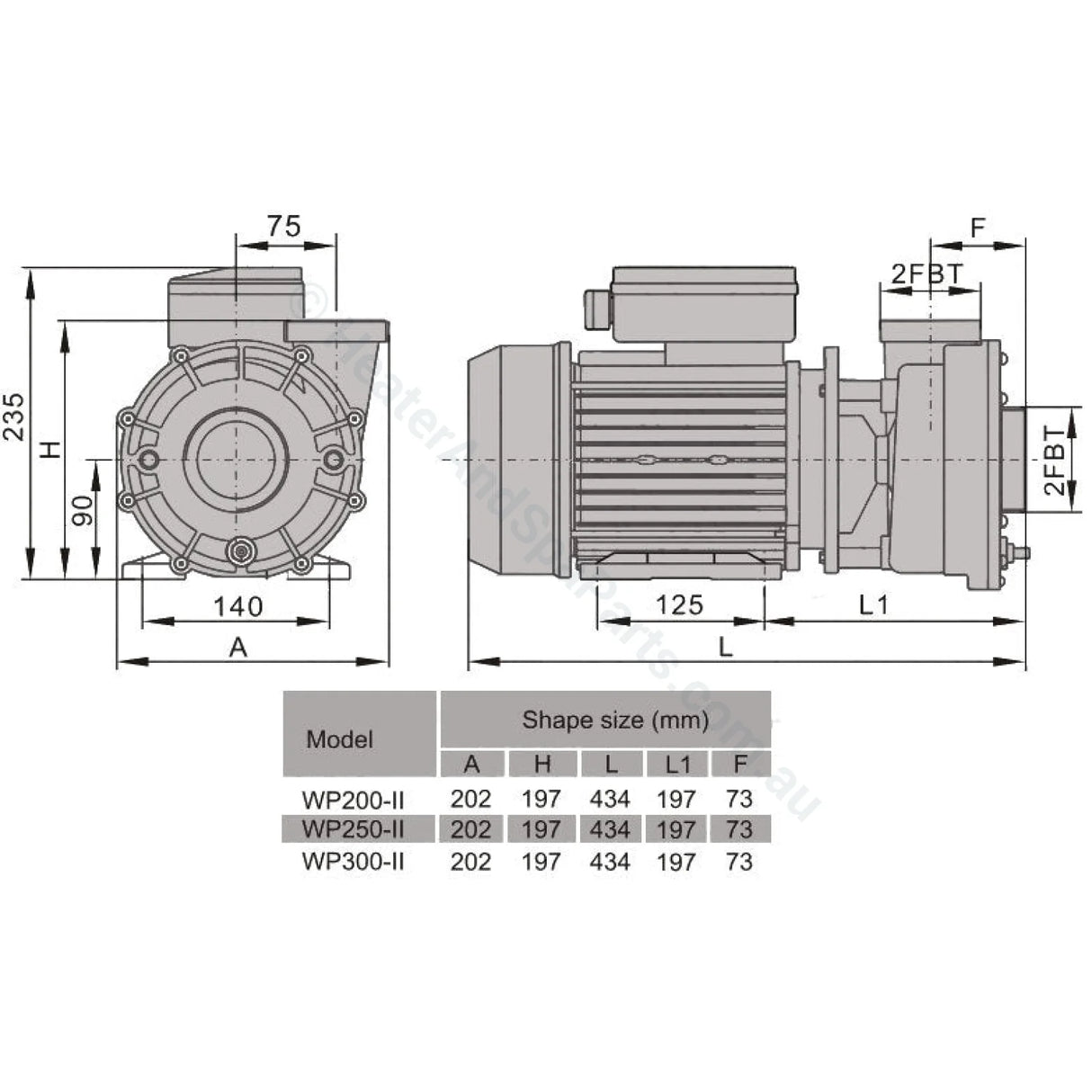 Wp150-Ii 1.5Hp - Lx Whirlpool Two-Speed Jet Booster Pump Pumps