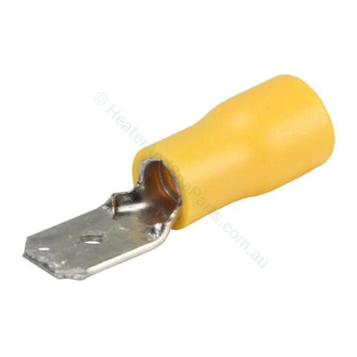 Yellow Spade Terminal Connector - 6.3mm 1/4" - Insulated Crimp Style - Heater and Spa Parts