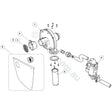 Combustion Fan & Gas Valve Parts - Zodiac Jxi Heater