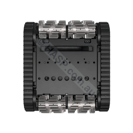 Zodiac DuoX DX3000 robotic pool cleaner - underside showing Helix front brush