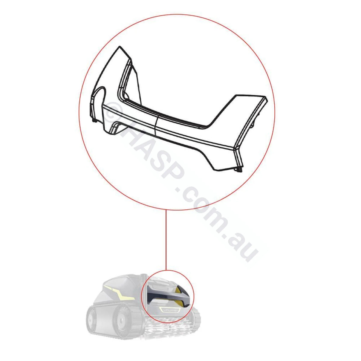 Zodiac Fluo Yellow Handle Freerider R0974200