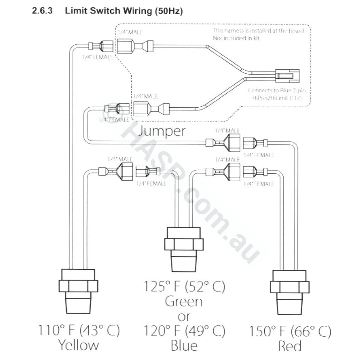 Zodiac Jxi / Astralpool Ixi High Limit Temp Sensor Kit