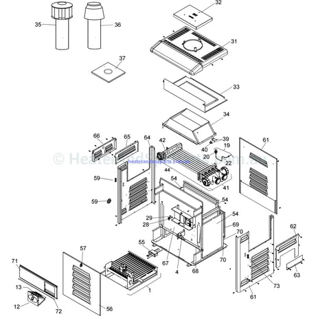 Zodiac LRZ / Jandy Lite 2 - Legacy Gas Heater Spare Parts - Heater and Spa Parts