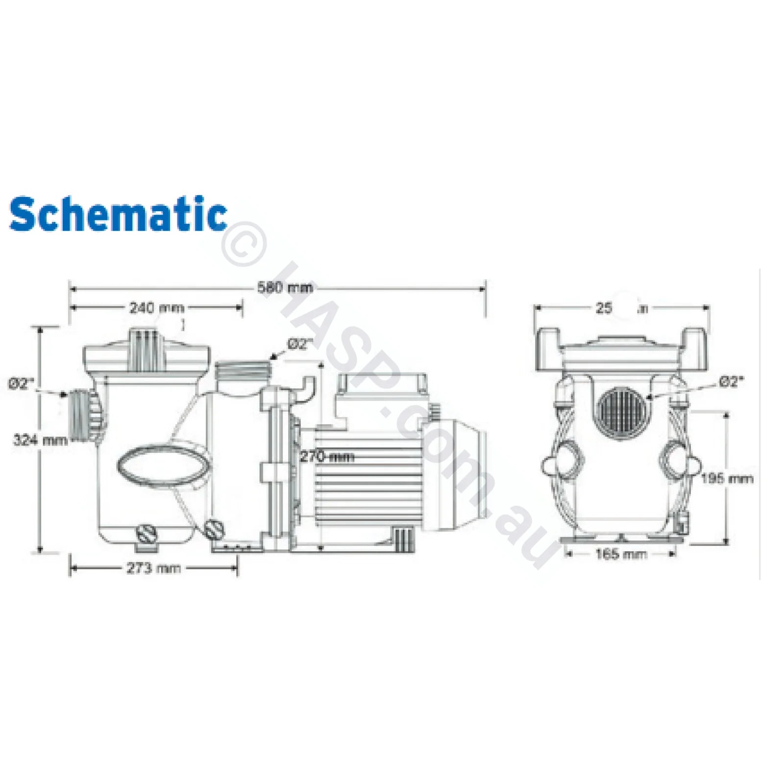 Zodiac® FloPro E3 Pool Pump - 1.0 1.5hp