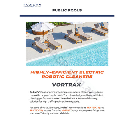 Zodiac Vortrax TRX 7700 iQ Commercial Robotic Pool Cleaner