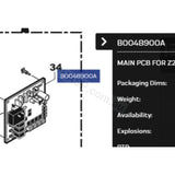 Zodiact Z200 Main Pcb - B0048900A